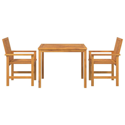 vidaXL Garden Dining Set 3 pcs Brown Solid Acacia Wood