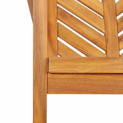 vidaXL Garden Dining Set 5 pcs Brown Solid Acacia Wood