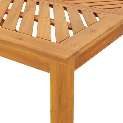 vidaXL Garden Dining Set 7 pcs Brown Solid Acacia Wood