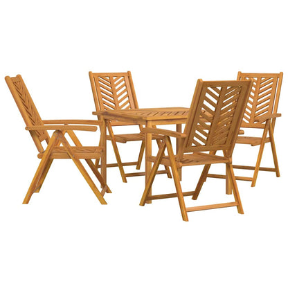 vidaXL Garden Dining Set 5 pcs Brown Solid Acacia Wood