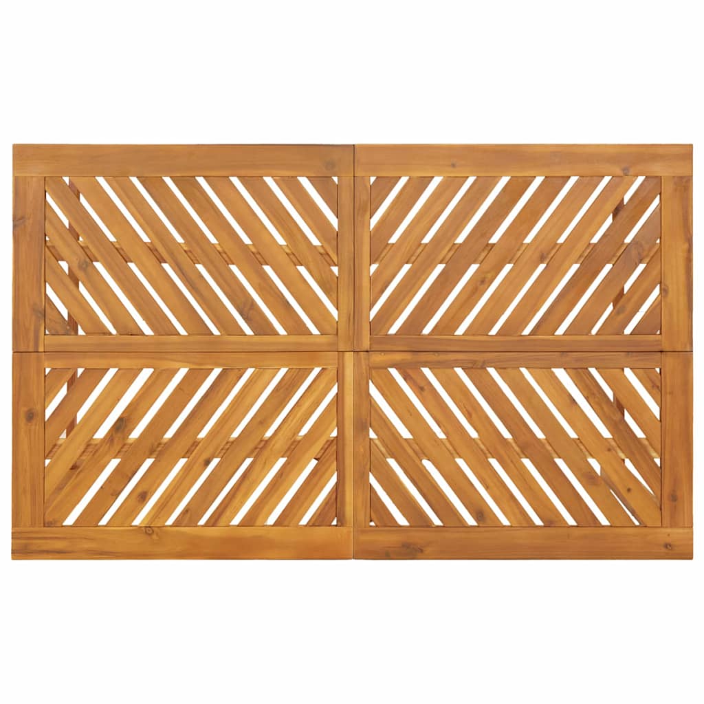 vidaXL Garden Dining Set 7 pcs Brown Solid Acacia Wood