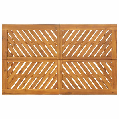 vidaXL Garden Dining Set 7 pcs Brown Solid Acacia Wood