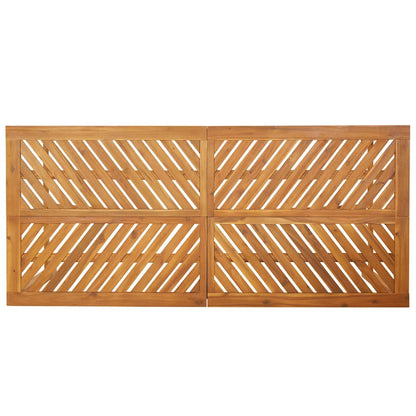 vidaXL Garden Dining Set 7 pcs Brown Solid Acacia Wood