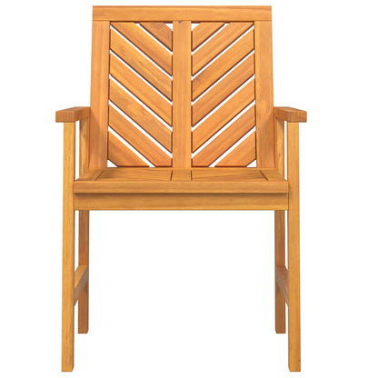 vidaXL Dining Chair 6 pcs Natural Solid Acacia Wood