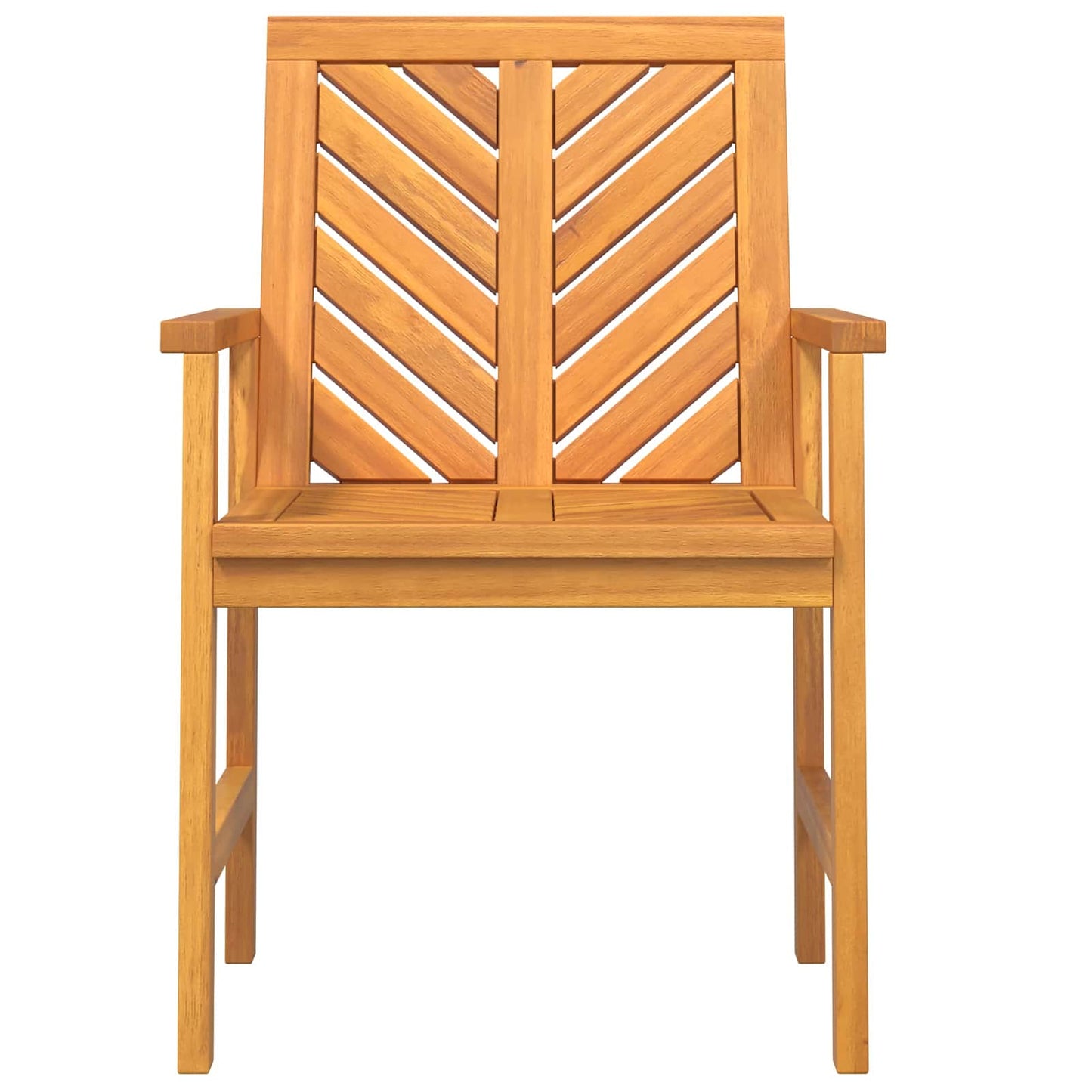 vidaXL Dining Chair 8 pcs Natural Solid Acacia Wood
