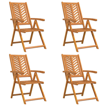vidaXL Garden Chair 4 pcs Brown Solid Acacia Wood