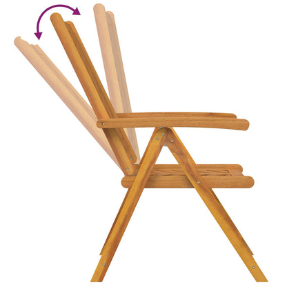 vidaXL Garden Chair 8 pcs Brown 57 x 72 x 109 cm Solid Acacia Wood
