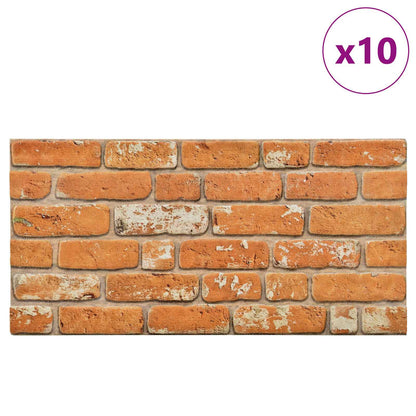 vidaXL Wall Panels 10 pcs Brick 100 x 50 cm EPS Foam