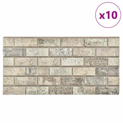 vidaXL Wall Panels 10 pcs 100 x 50 cm Sand EPS Foam