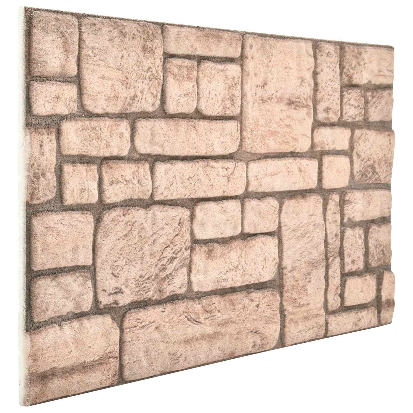 vidaXL Wall Panels 10 pcs Beige 100 x 50 cm EPS Foam