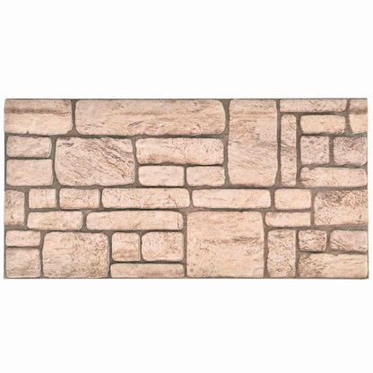 vidaXL Wall Panels 10 pcs Beige 100 x 50 cm EPS Foam