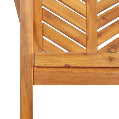 vidaXL Garden Dining Chair | Set of 3 | Natural wood | Solid acacia wood
