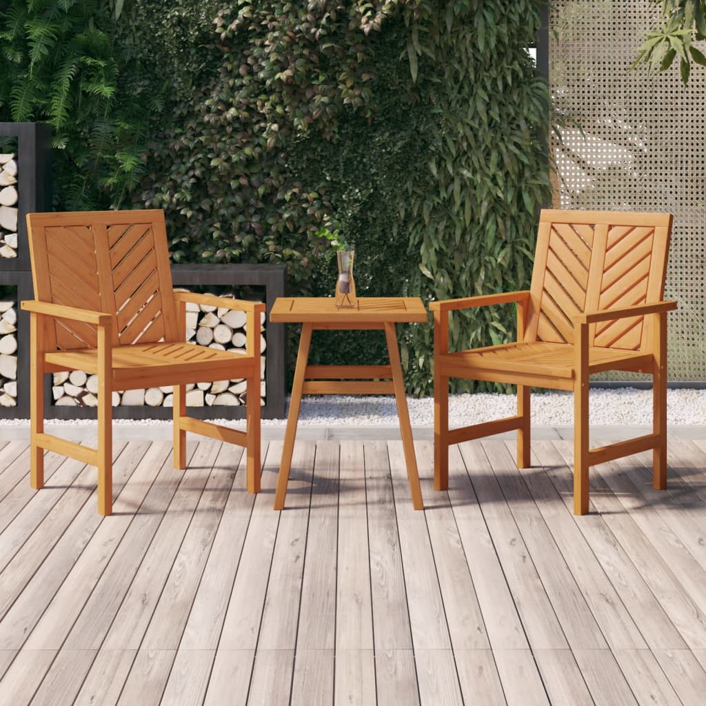 vidaXL Garden Lounge Set | Natural Brown | Solid acacia wood | Medium | Durable