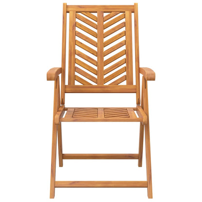 vidaXL Reclining Garden Chair |  Set of 2 | Natural wood color