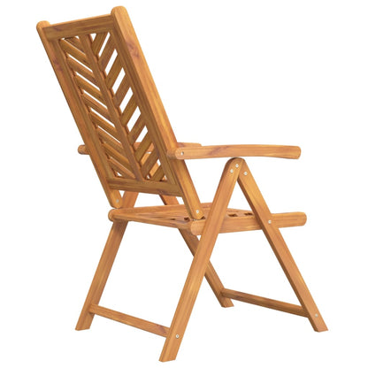 vidaXL Reclining Garden Chair |  Set of 2 | Natural wood color