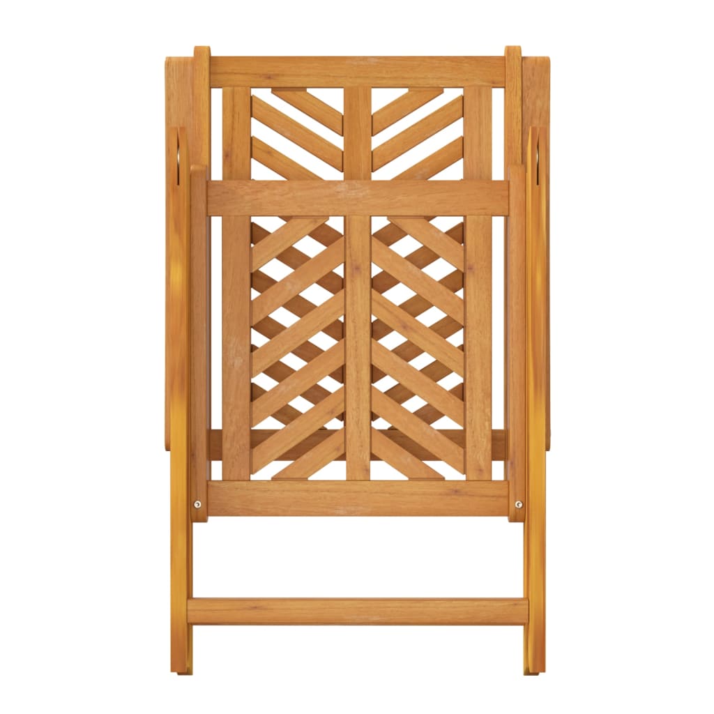 vidaXL Reclining Garden Chair |  Set of 2 | Natural wood color