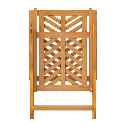 vidaXL Reclining Garden Chair |  Set of 2 | Natural wood color