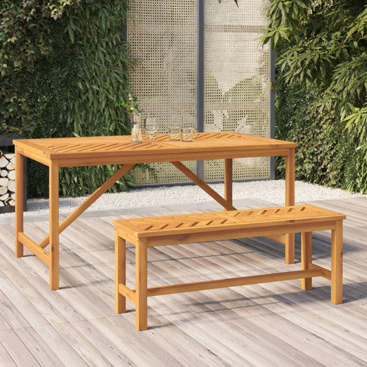 vidaXL Garden Bench 110 cm Solid Wood Acacia