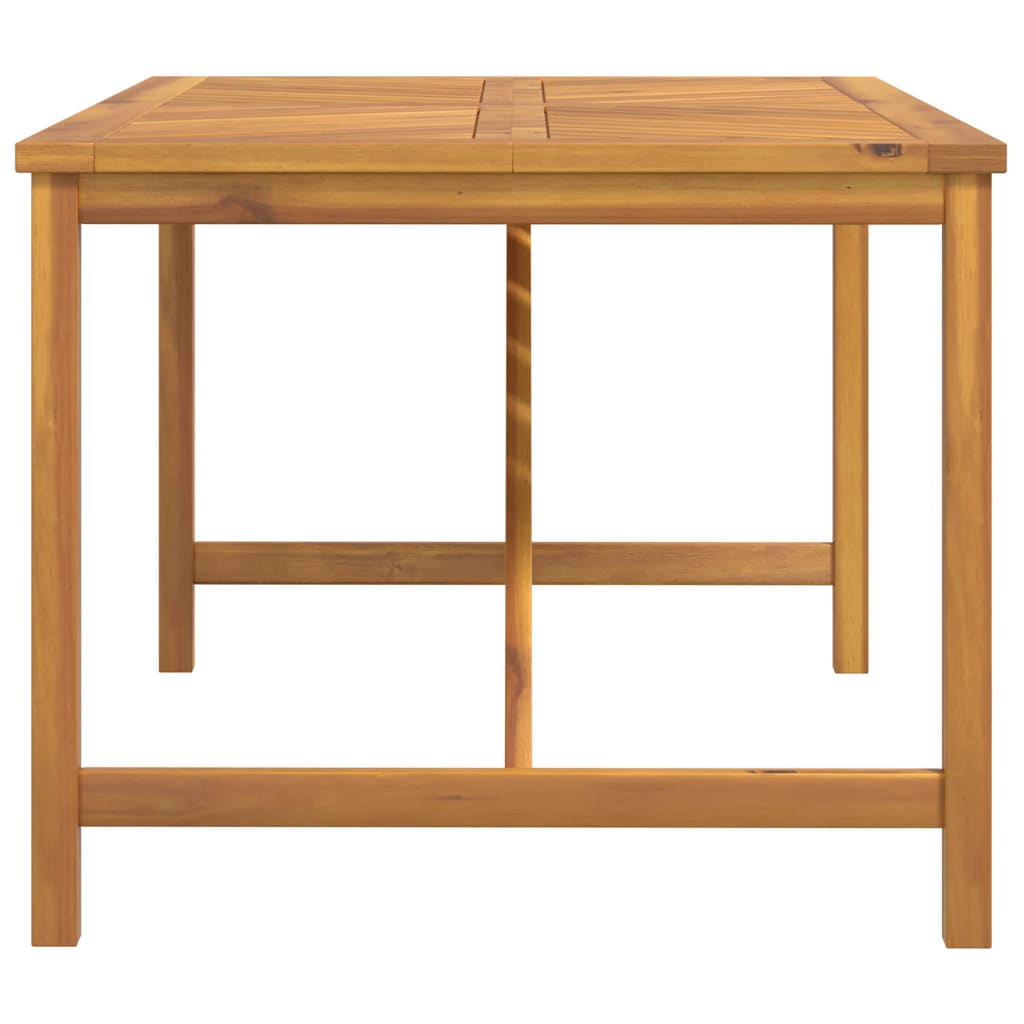 vidaXL Garden Dining Table 150x90x74 cm Solid Wood Acacia