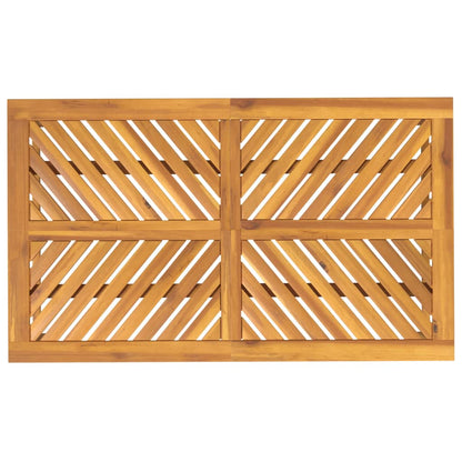vidaXL Garden Dining Table 150x90x74 cm Solid Wood Acacia