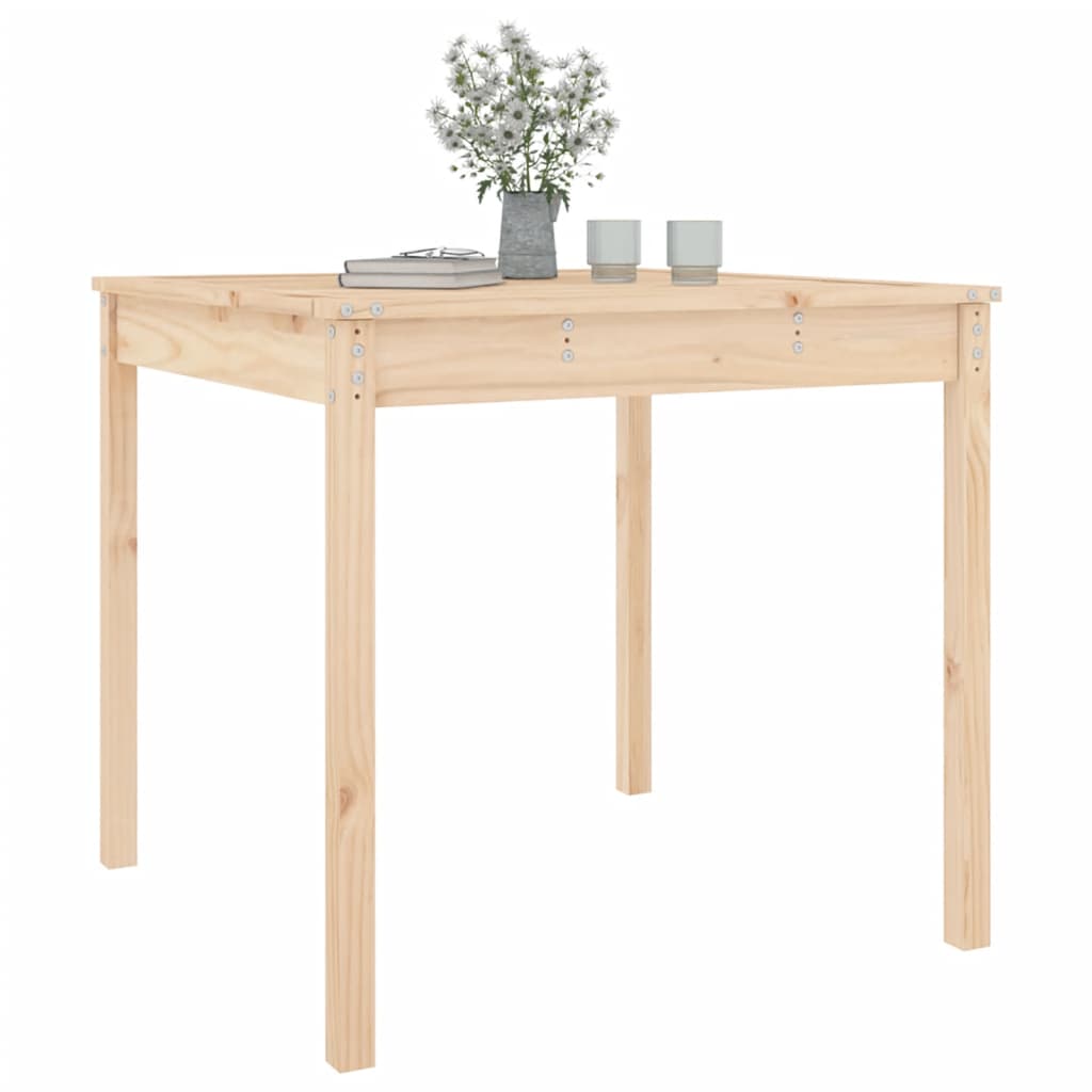 vidaXL Garden Table 82,5x82,5x76 cm Solid Wood Pine