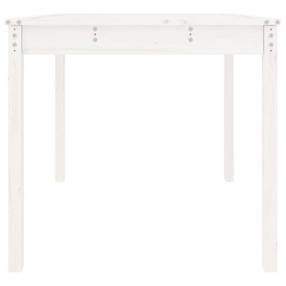 vidaXL Garden Table White 82.5x82.5x76 cm Solid Wood Pine