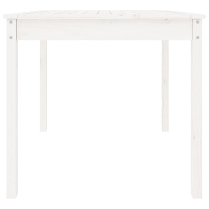 vidaXL Garden Table White 82,5x82,5x76 cm Solid Wood Pine