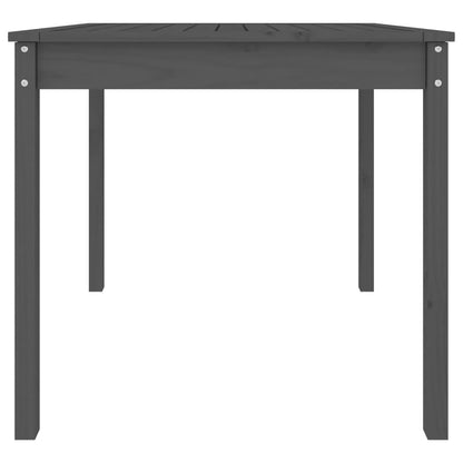 vidaXL Garden Table Grey 82.5x82.5x76 cm Solid Wood Pine