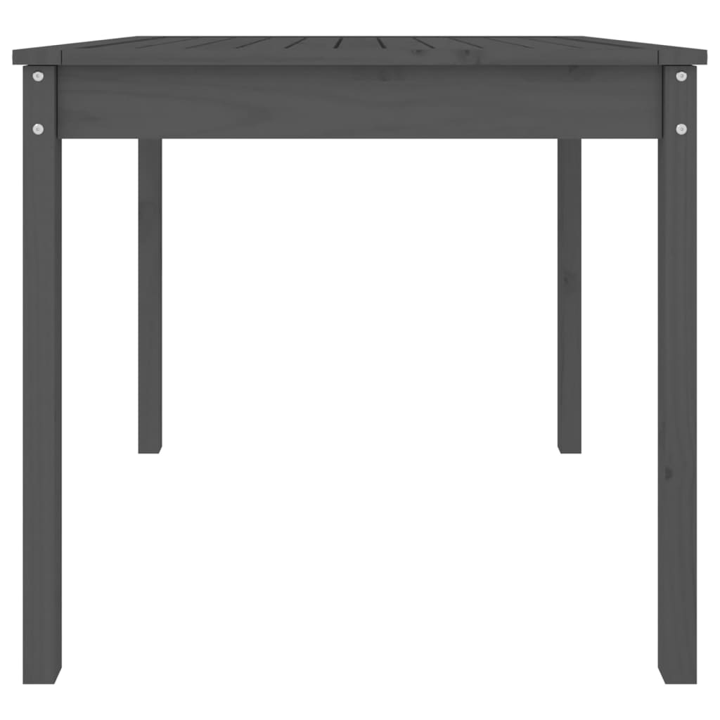 vidaXL Garden Table Grey 82,5x82,5x76 cm Solid Wood Pine