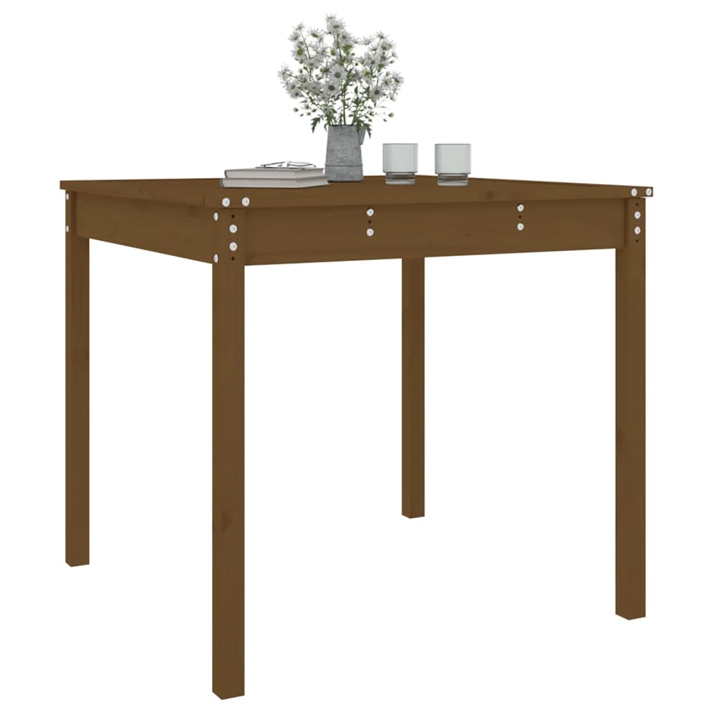 vidaXL Garden Table Honey Brown 82,5x82,5x76 cm Solid Wood Pine