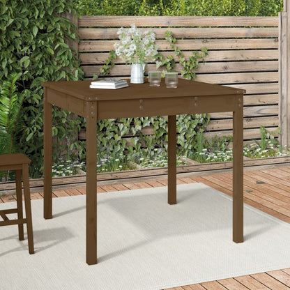 vidaXL Garden Table Honey Brown 82,5x82,5x76 cm Solid Wood Pine