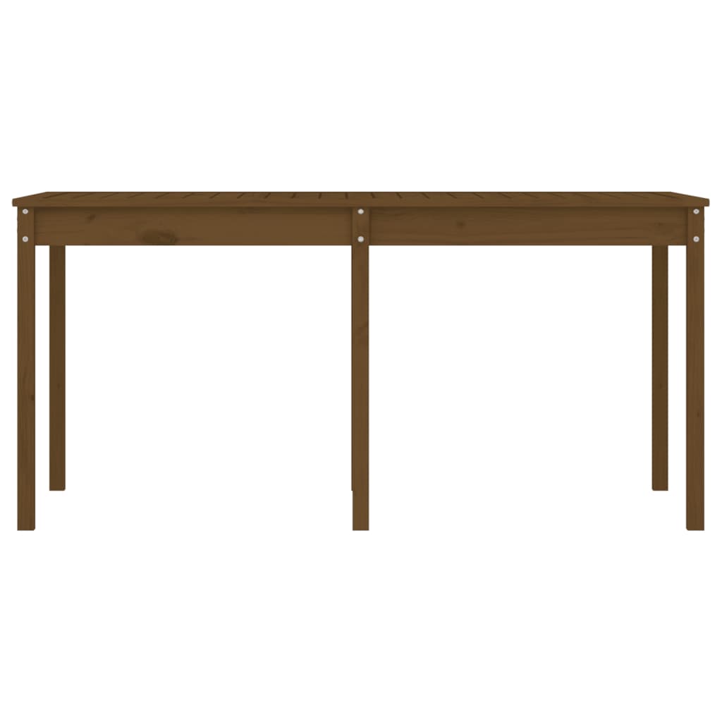 vidaXL Garden Table Honey Brown 159,5x82,5x76 cm Solid Wood Pine