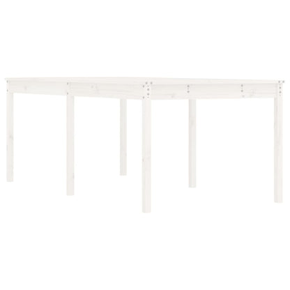 vidaXL Garden Table White 203.5x100x76 cm Solid Wood Pine