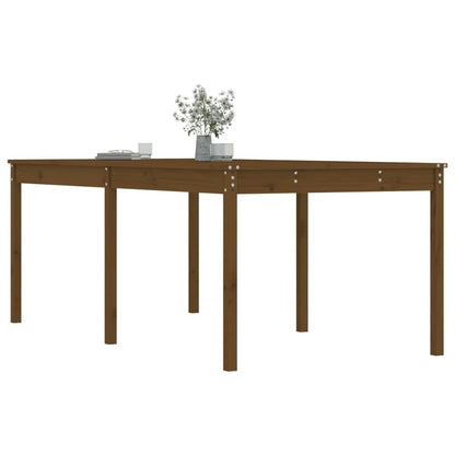 vidaXL Garden Table Honey Brown 203,5x100x76 cm Solid Wood Pine