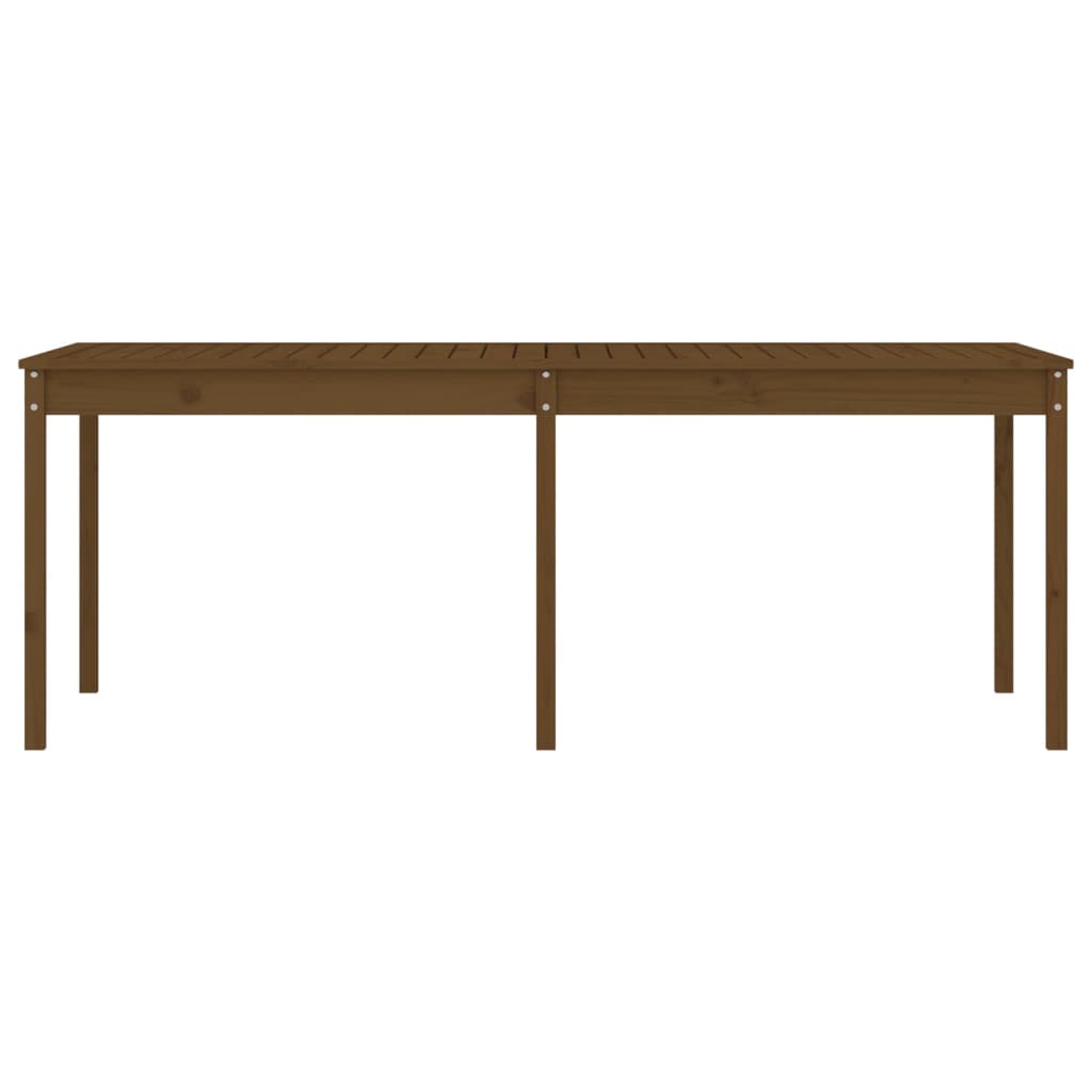 vidaXL Garden Table Honey Brown 203,5x100x76 cm Solid Wood Pine