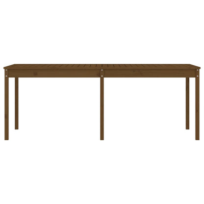 vidaXL Garden Table Honey Brown 203,5x100x76 cm Solid Wood Pine