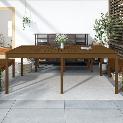 vidaXL Garden Table Honey Brown 203,5x100x76 cm Solid Wood Pine