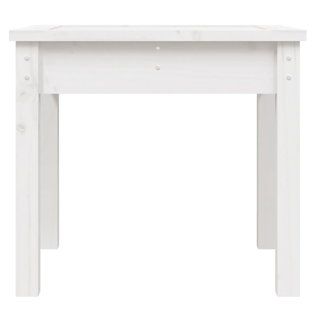 vidaXL Garden Bench White 50x44x45 cm Solid Wood Pine