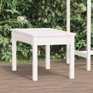 vidaXL Garden Bench White 80x44x45 cm Solid Wood Pine