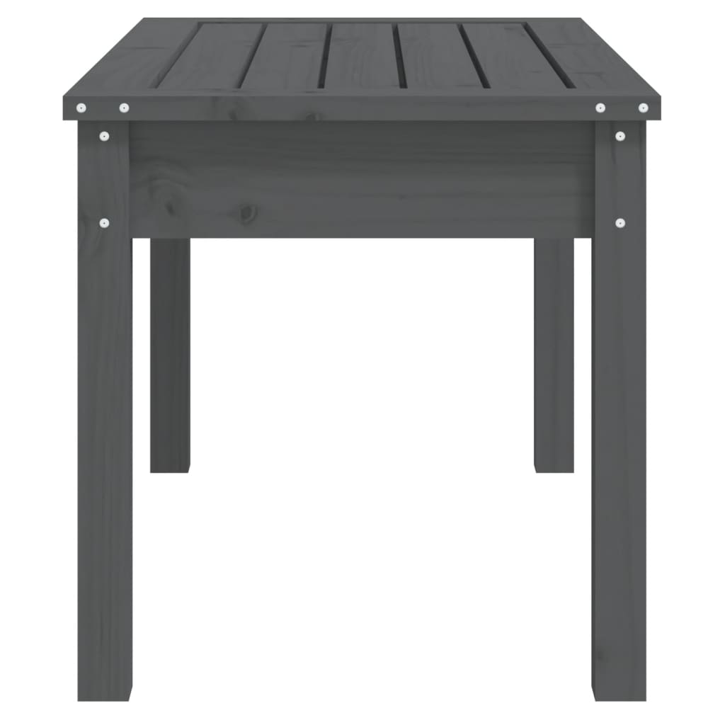 vidaXL Garden Bench Grey 80x44x45 cm Solid Wood Pine