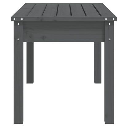 vidaXL Garden Bench Grey 80x44x45 cm Solid Wood Pine