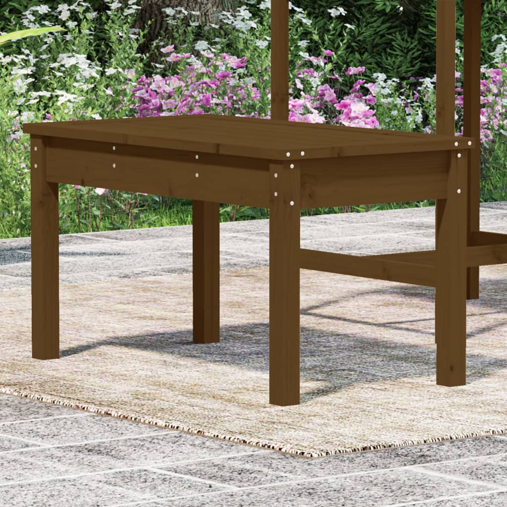 vidaXL Garden Bench Honey Brown 80x44x45 cm Solid Wood Pine