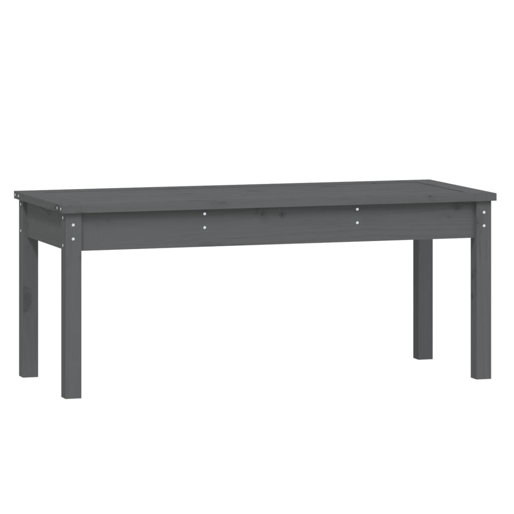 vidaXL Garden Bench | Grey | Solid pine wood | Medium | Classic/Traditional