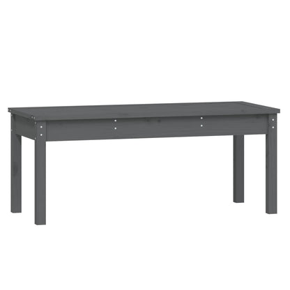vidaXL Garden Bench | Grey | Solid pine wood | Medium | Classic/Traditional