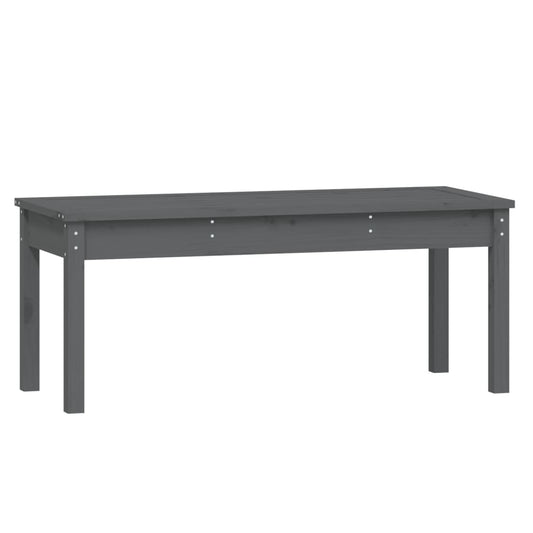 vidaXL Garden Bench | Grey | Solid pine wood | Medium | Classic/Traditional