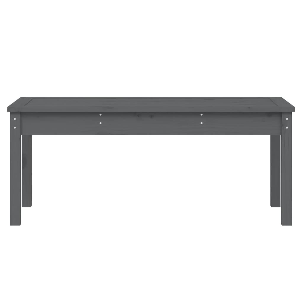 vidaXL Garden Bench | Grey | Solid pine wood | Medium | Classic/Traditional