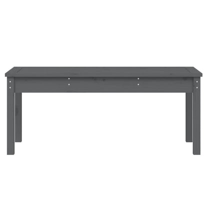 vidaXL Garden Bench | Grey | Solid pine wood | Medium | Classic/Traditional