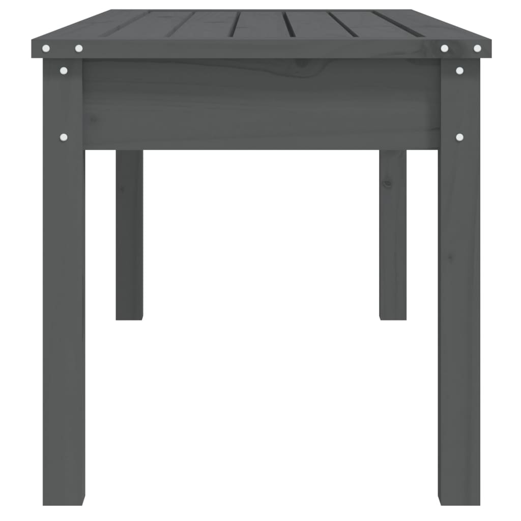 vidaXL Garden Bench | Grey | Solid pine wood | Medium | Classic/Traditional