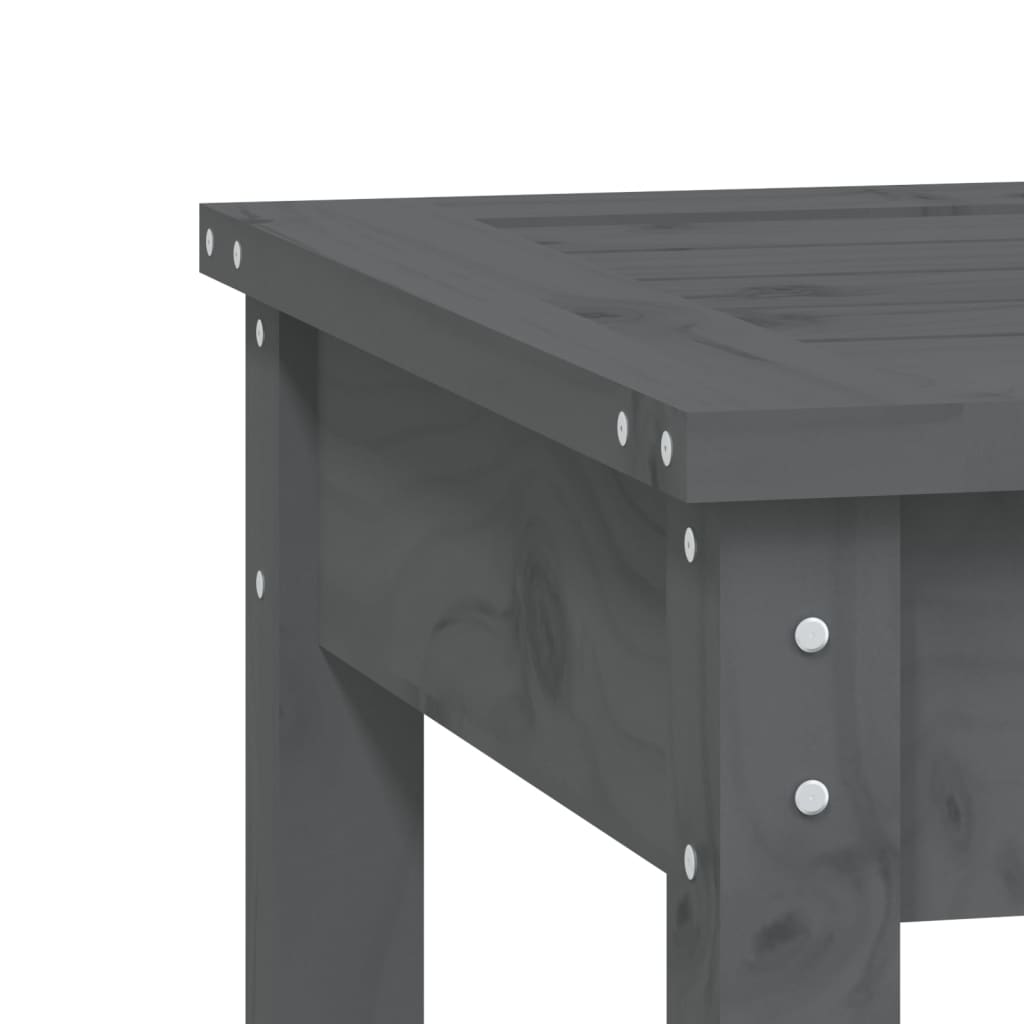 vidaXL Garden Bench | Grey | Solid pine wood | Medium | Classic/Traditional