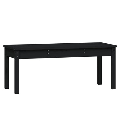 vidaXL Garden Bench | Black | Solid pine wood | Standard | Seats Many